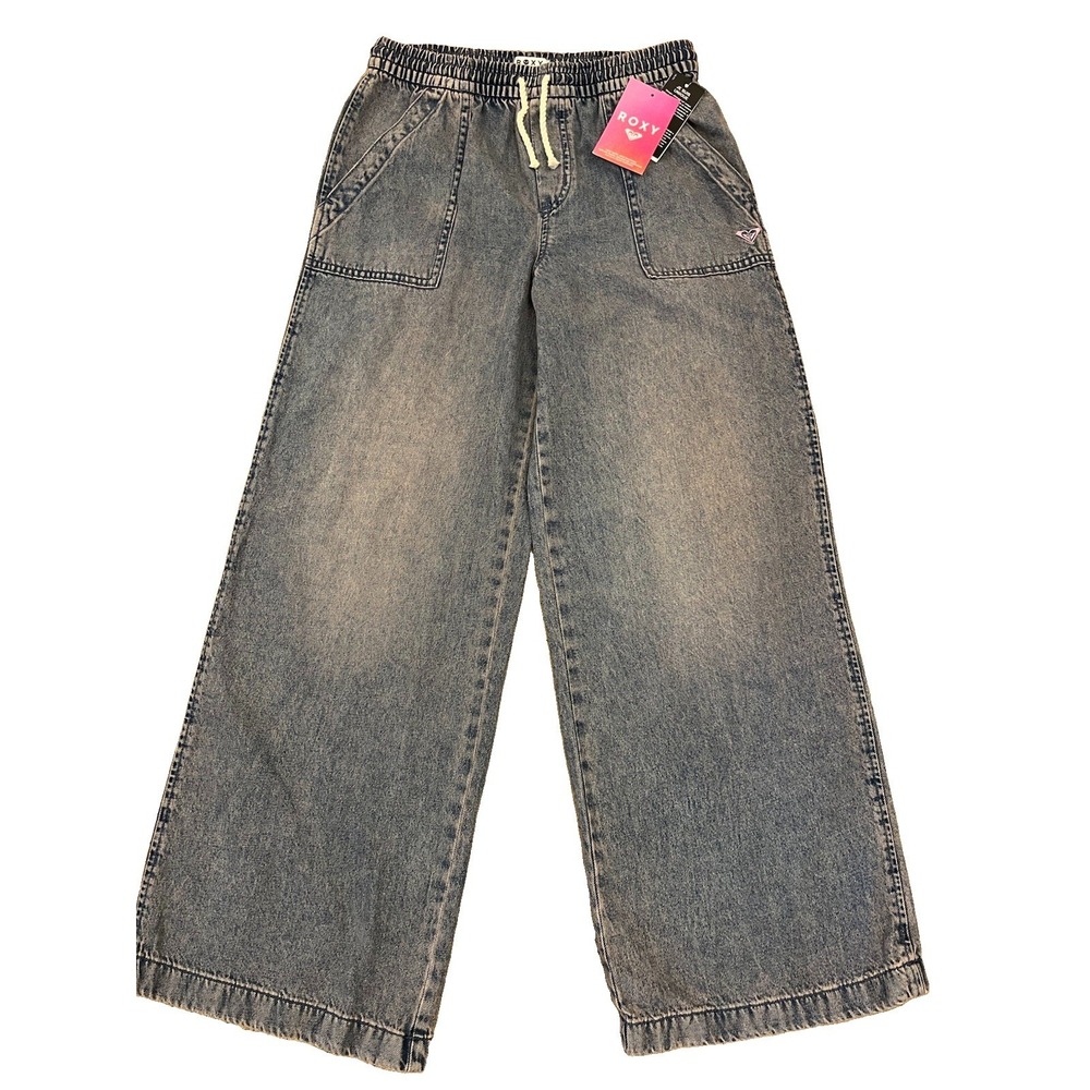 NWT ROXY Girls Jeans Pink Wash Flare Leg